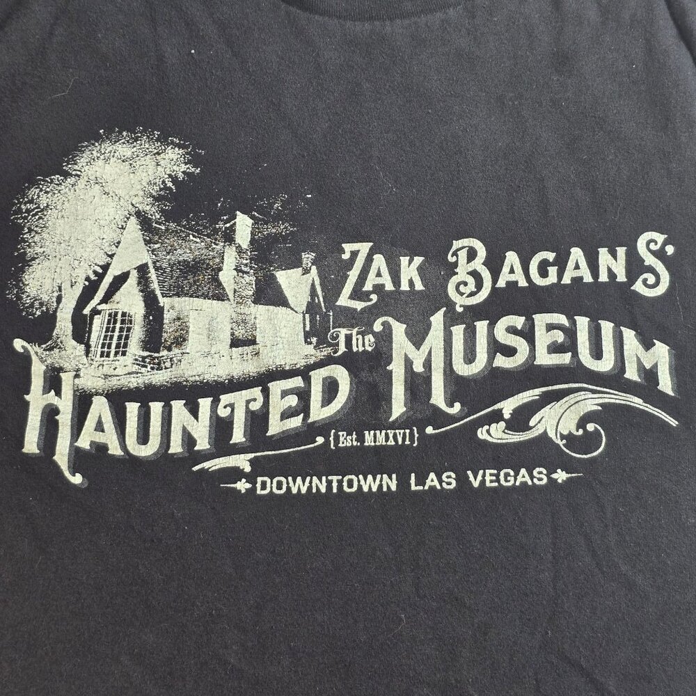 Zak Bagans Haunted Museum T-Shirt Black Cotton Small